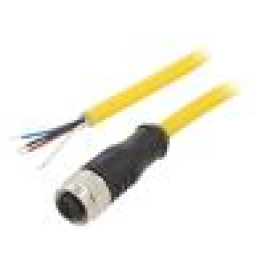 Kabel: pro snímače/automatizaci M12 PIN: 4 přímý 5m zástrčka