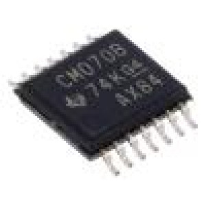 CD4070BPW IC: číslicový XOR Ch: 4 IN: 2 CMOS SMD TSSOP14 3÷18VDC tuba