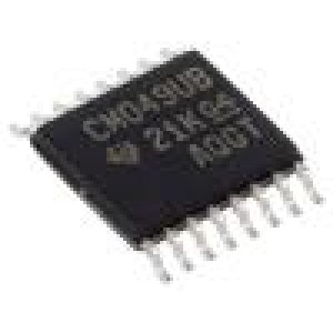 CD4049UBPW IC: číslicový NOT Ch: 6 IN: 1 CMOS SMD TSSOP16 3÷18VDC tuba