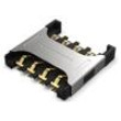 Konektor: pro karty Micro SIM push-pull SMT gold flash 2,45mm