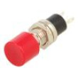 Přepínač: tlačítkový pol: 2 SPST-NO 1,5A/250VAC červená