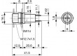 Zásuvka válcové pojistky 5x20mm 10A na panel Otv: Ø12,7mm