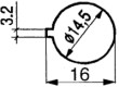 Zásuvka válcové pojistky 5x20mm 10A 250V na panel Výv: očka