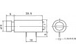 Zásuvka válcové pojistky horizontální 5x20mm 6A 250V 20mΩ