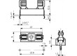 Zásuvka válcové pojistky THT 5x20mm -30÷85°C 6,3A UL94V-1