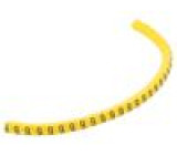 Kabelové značky pro kabely a vodiče Symbol štítku: 9 1,3÷3mm