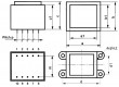 Transformátor: zalévaný 2VA 230VAC 24V 24V 0,04A 0,04A IP00