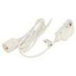 Prodlužovací síťový kabel Zásuvky: 1 bílá 3m 16A