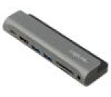 Dokovací stanice USB 3.2 hliníkový Vst: USB C vidlice