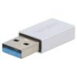 Adaptér USB 3.2 USB A vidlice,USB C zásuvka hliník