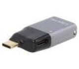 Adaptér USB 3.2 HDMI zásuvka,USB C vidlice zlacený