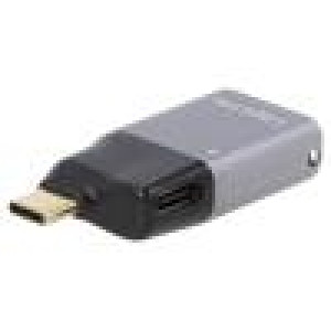 Adaptér USB 3.2 HDMI zásuvka,USB C vidlice zlacený