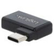 Adaptér USB 3.2 USB A zásuvka,USB C úhlová zástrčka plast