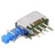 Přepínač: tlačítkový pol: 2 DPDT 0,3A/30VDC Rkont max: 20mΩ