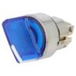 Přepínač: otočný Stab.pol: 2 22mm modrá Podsv: LED IP66 pol: 2