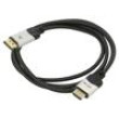 Kabel DisplayPort vidlice,HDMI vidlice textilní 1,8m černá