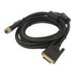 Kabel dual link DVI-D (24+1) vidlice,z obou stran 3m černá