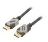 Kabel DisplayPort 1.4,HDCP 2.2 PVC 3m černá
