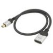 Kabel DisplayPort 1.4,HDCP 2.2 0,5m černá Izolace: PVC