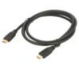 Kabel HDMI 2.0 HDMI vidlice,z obou stran PVC 1,8m černá