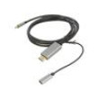 Adaptér USB 3.0,USB 3.1 zlacený 1,8m černá PVC