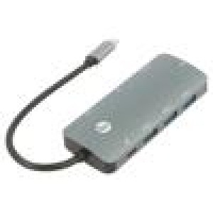 Adaptér USB 3.0,USB 3.1 niklovaný 0,15m černá 10Gbps PVC
