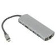 Adaptér USB 3.0,USB 3.1 niklovaný 0,15m černá 5Gbps stříbrná