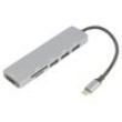 Adaptér OTG,USB 3.0 niklovaný 0,15m černá 5Gbps stříbrná PVC