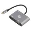 Adaptér OTG,USB 3.0,USB 3.1 niklovaný 0,15m černá 5Gbps PVC