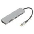 Adaptér OTG,USB 3.0 niklovaný 0,15m černá 5Gbps stříbrná PVC