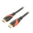 Kabel HDMI 1.4 HDMI vidlice,z obou stran PVC 1,8m černá