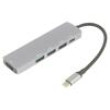Adaptér OTG,USB 3.0 niklovaný černá 5Gbps stříbrná PVC