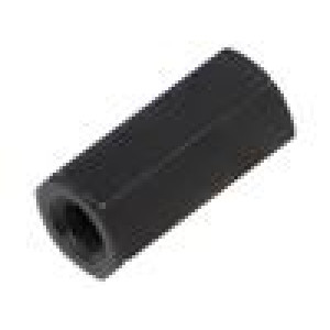 Distanční sloupek se závitem 15mm Vnit.závit: M4 šestihranný