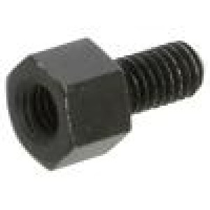 Distanční sloupek se závitem 5mm Vnit.závit: M4 Vněj.závit: M4