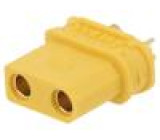 Zásuvka napájecí DC XT30 zásuvka PIN: 2 na kabel pájení žlutá