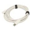Kabel USB 3.2 USB A vidlice,USB C úhlová zástrčka 5m bílá