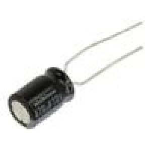 Kondenzátor: elektrolytický THT 470uF 10VDC Ø8x11,5mm ±20%