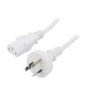 Kabel 3x0,75mm2 AS/NZS 3112 (I) zástrčka,IEC C13 zásuvka PVC