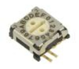 Kódový přepínač DEC/BCD pol: 16 SMT Rkont max: 200mΩ 5,1Ncm