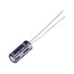 Superkondenzátor THT 220mF 2,5VDC -20÷80% Rozm.těl: Ø5x11mm