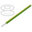 Vodič lanko Cu 16AWG PVC žluto-zelená 600V 305m