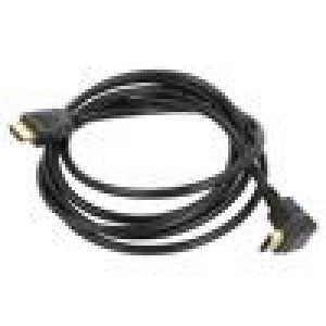 Kabel HDCP 2.2,HDMI 2.0 HDMI vidlice,HDMI zástrčka 90° PVC