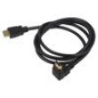 Kabel HDCP 2.2,HDMI 2.0 HDMI vidlice,HDMI zástrčka 90° PVC