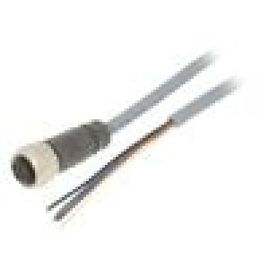 Kabel: pro snímače/automatizaci PIN: 4 přímý 2m M12 250VAC 4A