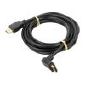 Kabel HDCP 2.2,HDMI 2.0 HDMI vidlice,HDMI zástrčka 90° PVC