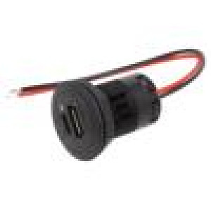 Automobilový napájecí zdroj USB A zásuvka,USB C zásuvka