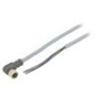 Kabel: pro snímače/automatizaci PIN: 3 úhlový 5m M8 60VAC 4A