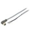 Kabel: pro snímače/automatizaci PIN: 3 úhlový 2m M8 60VAC 4A