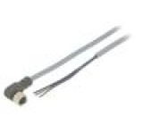 Kabel: pro snímače/automatizaci PIN: 3 úhlový 2m M8 60VAC 4A