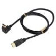 Kabel HDCP 2.2,HDMI 2.0 HDMI vidlice,HDMI zástrčka 90° PVC